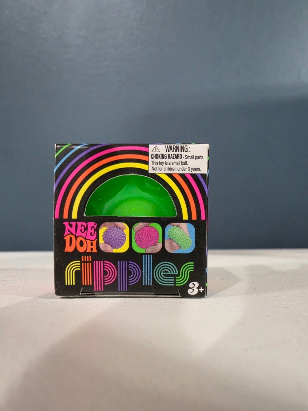 MINI NeeDoh Ripples GREEN Textured Sensory Squishy Schylling NEW IN BOX